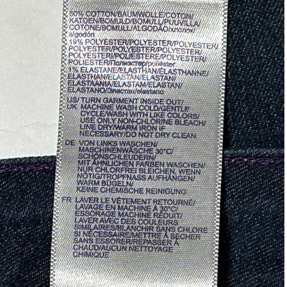 NYDJ Barbara Bootcut Denim Jeans Size 16 Embellished Pockets Dark Wash - Picture 10 of 11